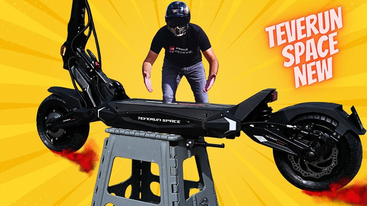 Teverun Space – Trottinette électrique design 52V, 55 km/h, LED